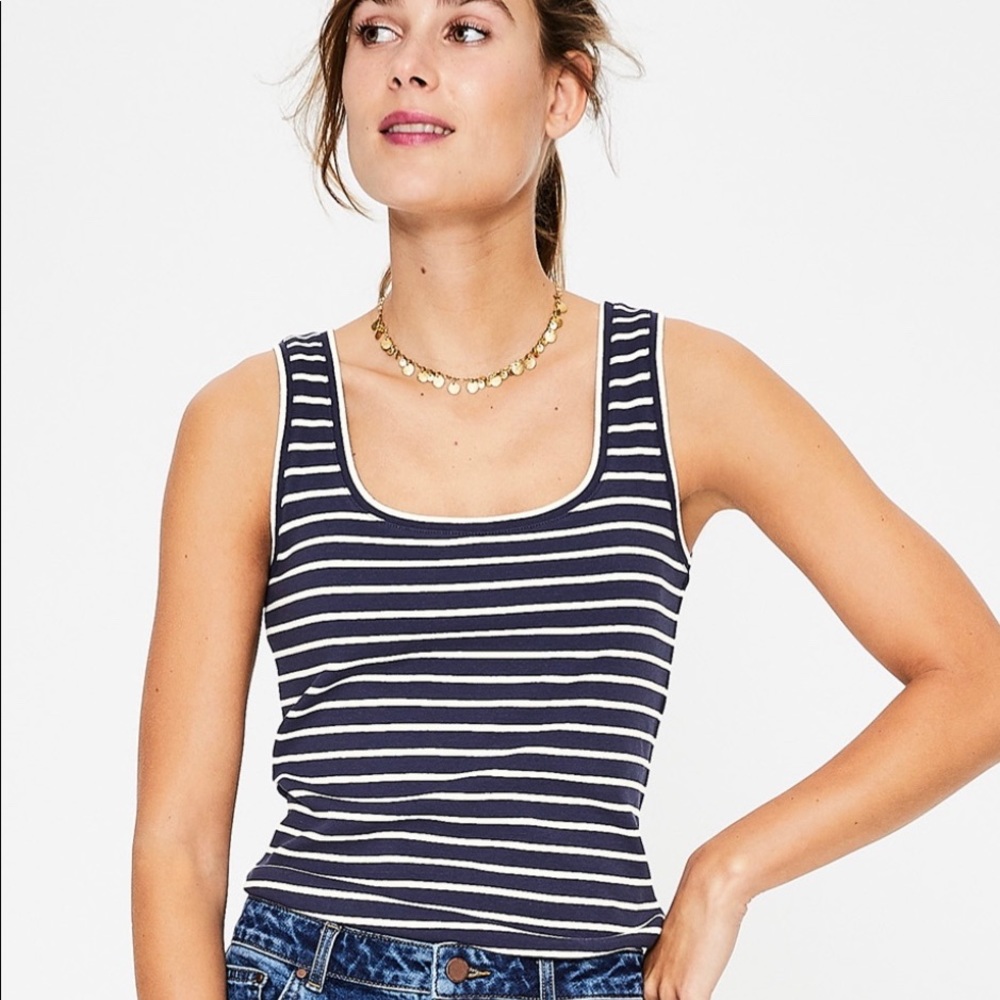 Boden Striped Essential tank, Small